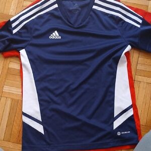 adidas Kids Shirt - Navy, White